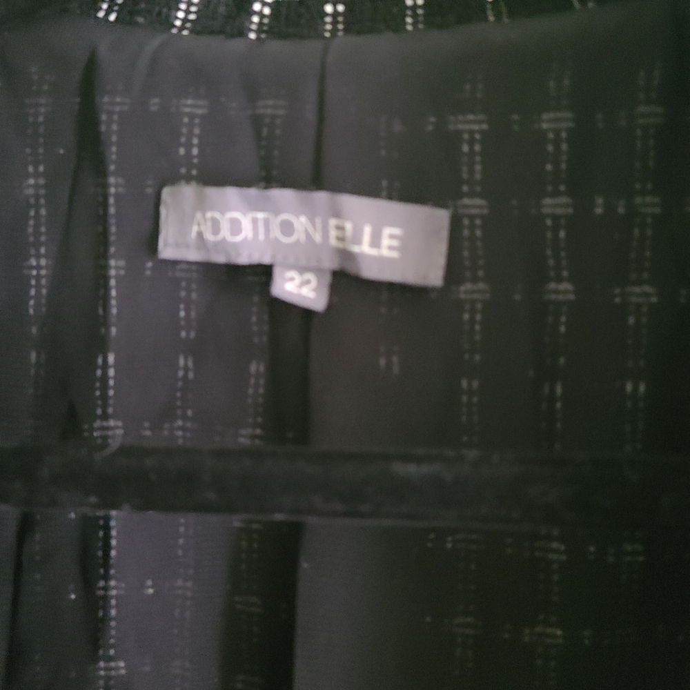 Fringed black and white checked light blazer - Picture 2 of 2